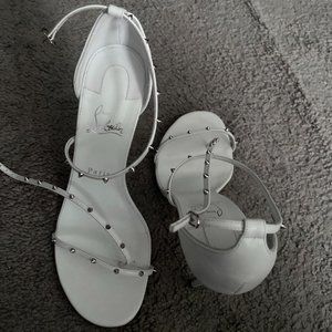 CHRISTIAN LOUBOUTIN Riojana Red Sole Spike Stiletto Sandals